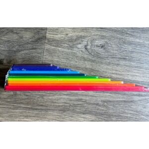 Rainbow Wooden Flat Stacking Blocks NEW